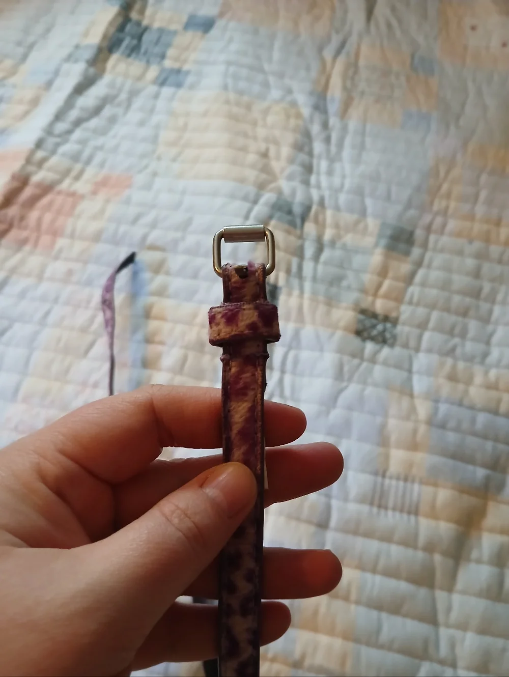 Purple Leopard Kids Belt